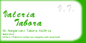 valeria tabora business card